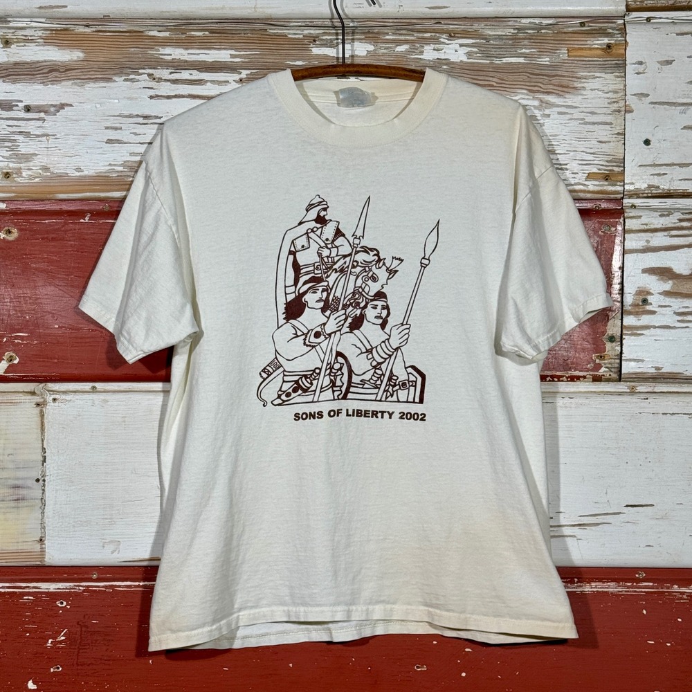 Vintage Port & Company Graphic Tee Sons of Liberty 2002 Short‎ Sleeve T-Shirt